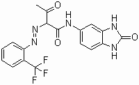 Pigment-Rumena-154-Molekularna struktura