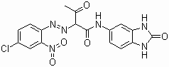 Pigment-oranžna-36-Molekularna struktura